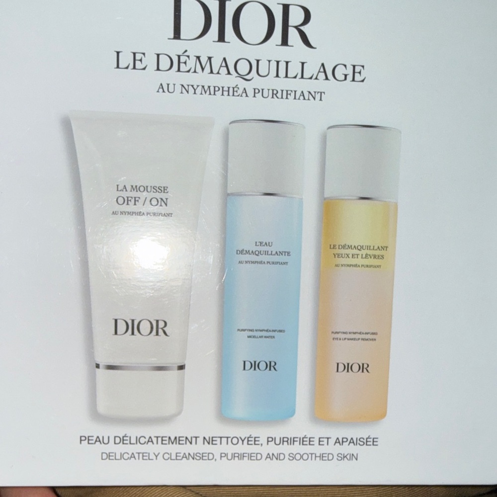 NIB Dior Le Démaquillage Skincare Trio makeup removal anti aging limited edition